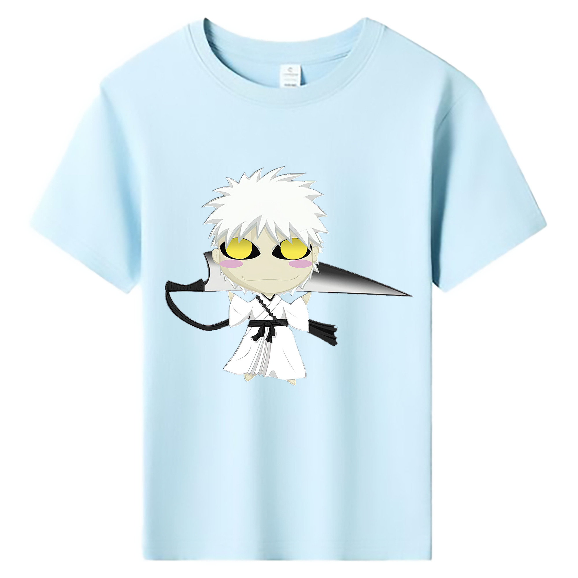 （画像用） ブリーチ 黒崎一護（くろさき いちご）BLEACH Kurosaki Ichigo 綿100％キッズTシャツ（フロントプリント）
